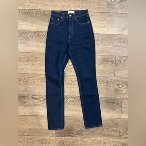 Abercrombie and Fitch Slim Straight Ultra High-rise Dark Blue Jeans 26/2L